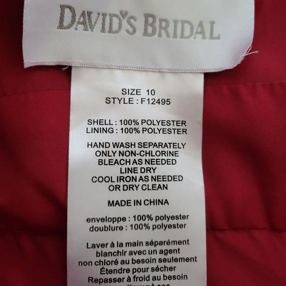 David’s Bridal Spaghetti Strap Chiffon Dress - Picture 9 of 10